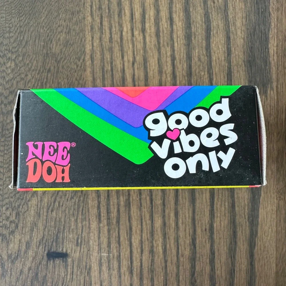 Schylling NeeDoh Love Yourself Heart Purple New NIB Good Vibes Only Squishy Toy